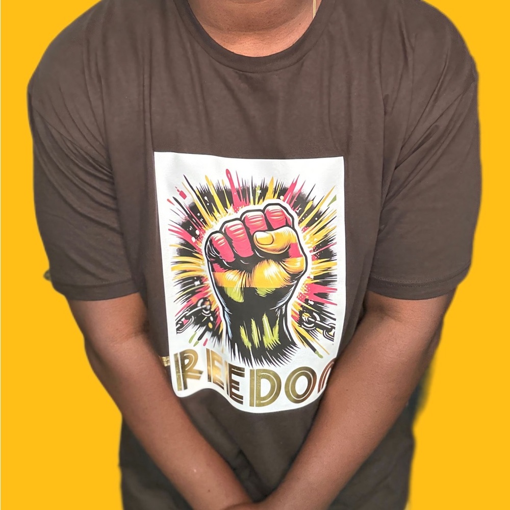 Freedom Afro TShirt unisex - Picture 3 of 4